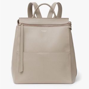Mina Baie Harper Midi Backpack, leather, DESERT